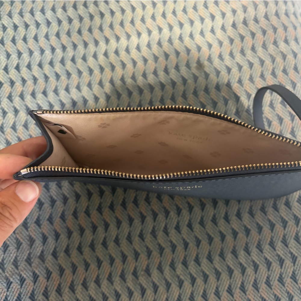 Kate Spade Navy Leather Wristlet - Picture 3 of 3